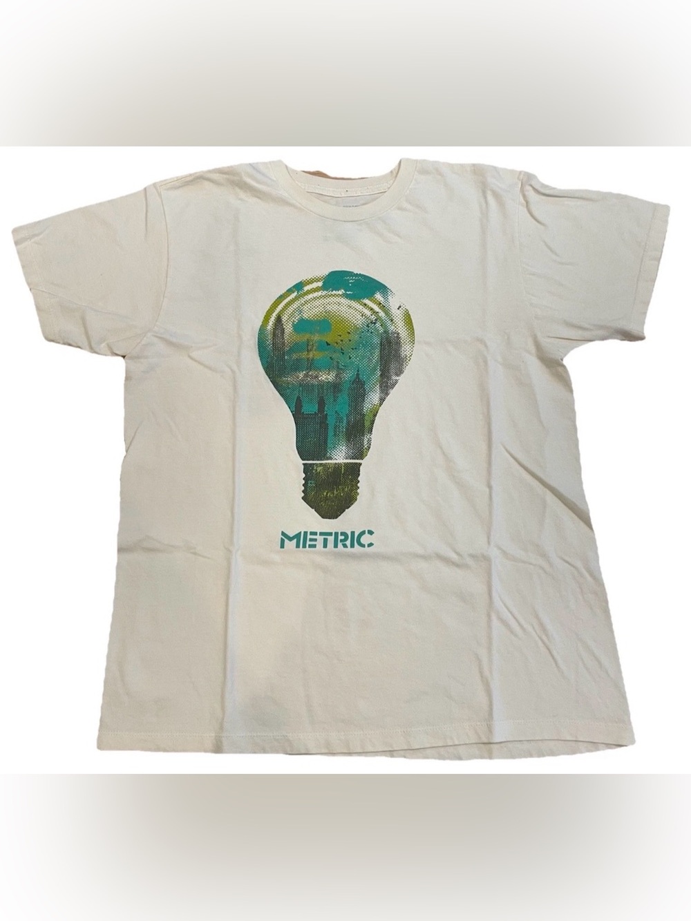 Rare Metric Band T-Shirt MySpace Presents Metric Toronto 2009 Indie Rock Tee OS